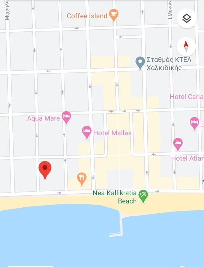 Cozy & Cool Apartment N1 30M From Sea Nea Kallikrateia Kültér fotó